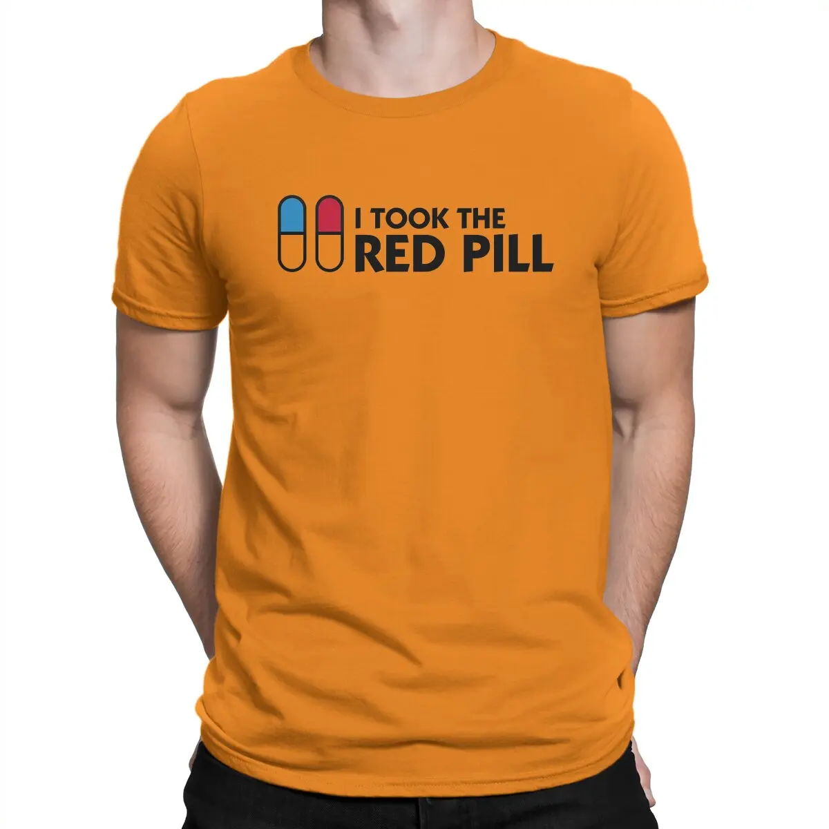 thumbnail image 1 of Camiseta creativa Matrix para hombre. Tomé la pastilla roja. Camiseta de cuello redondo. Personaliza tu regalo. Ropa urbana., 1 of 7