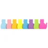 MOHAMM 240 Sheets Cat Shape Sticky Notes 8 Color Bright Colorful Sticky Pad 30 Sheets / Pad 2