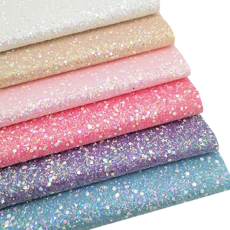 Roll Chunky Glitter Fabric Leather Craft Fabric Glitter Glitter Leather Fabric Diy