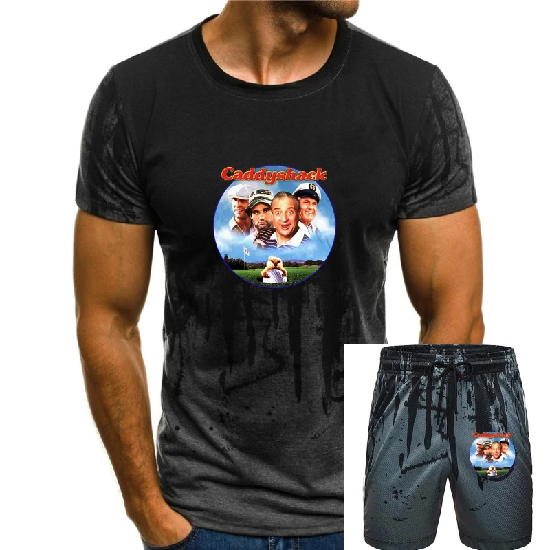 

Футболка Caddyshack в стиле ретро 1980-х годов с изображением героев фильмов гольф, белая футболка с графическим принтом из 100% хлопка, новинка 2019, мужская мода