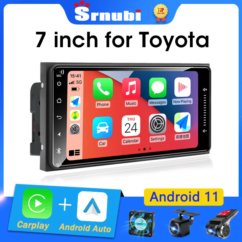 Andriod 11 Car Radio For Toyota Corolla Crown Camry Hiace Previa Rav4