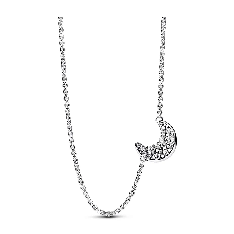 Hot Sale high quality 100% 925 Sterling Silver Fit Original pan earrings necklace For Women luxury DIY Jewelry wedding gift