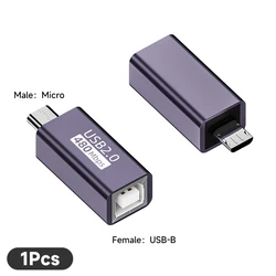 USB - B to Type - C 2.0 Adapter for Printers and Electronic Keyboards (5)
