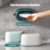 Tissue Box Holder With Spring Desktop Wall-mounted Tissue Box Cover Paper Towel Dispenser Paper Extraction Dispenser for Car 2