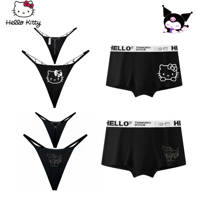 Cartoon Couple Underwear Hello Kitty Anime Kawaii Ladies Sexy Panties Boys  Girls Briefs Boxers Cute Kuromi Fashion Shorts Gifts - AliExpress