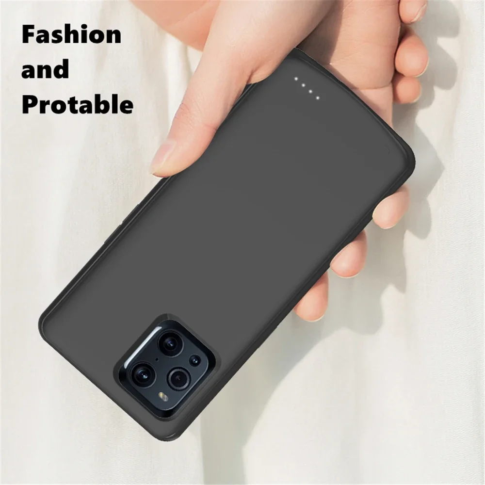 Portable Charger Cover For OPPO Find X3 Pro Battery Cases 6800mAh Extrenal Battery Power Bank Cover For Find X3 Charging Case