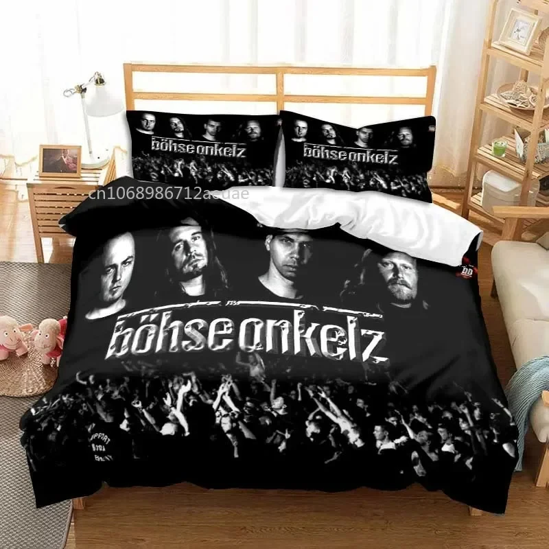 Double Band Bdhse Onkelz, Piumino Per Tutte Le Stagioni In 3 Pezzi, Copripiumino Per Letto Matrimoniale/King Per Camera Da Letto Morbido E Confortevol