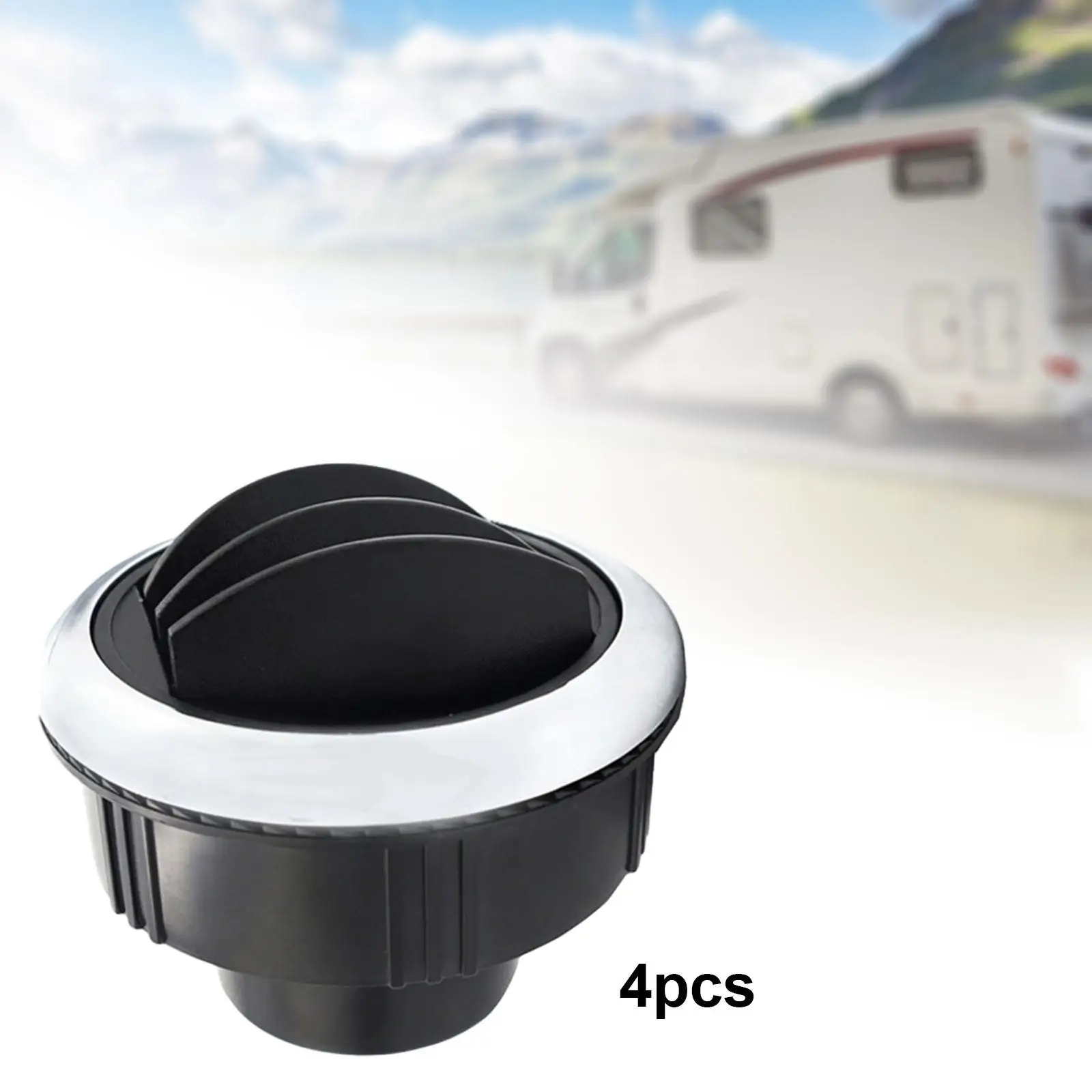 

4Pcs RV Boat Yacht Dashboard AC Air Vent Accessory Installation Port Diameter