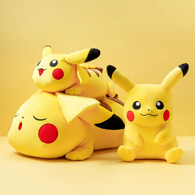 

Miniso Pokemon Series Pikachu Sleeping Series Dolls Home Decoration Pillows Children Plush Toys Birthday Gifts Anime Peripherals