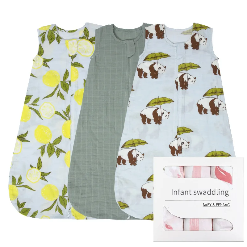 

Baby Sleeping Bag 100% Cotton Diaper Cocoon Envelope For Newborns Zipper Sleep Sacks Printed Dandelion Bedding Accessories