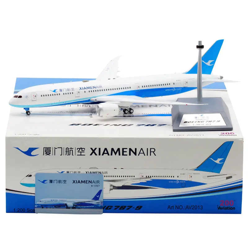 

1:200 Scale Model Xiamen Airlines B787-9 B-1357 Airplane Alloy Simulation Aircraft Model Collection Souvenir Ornaments Display