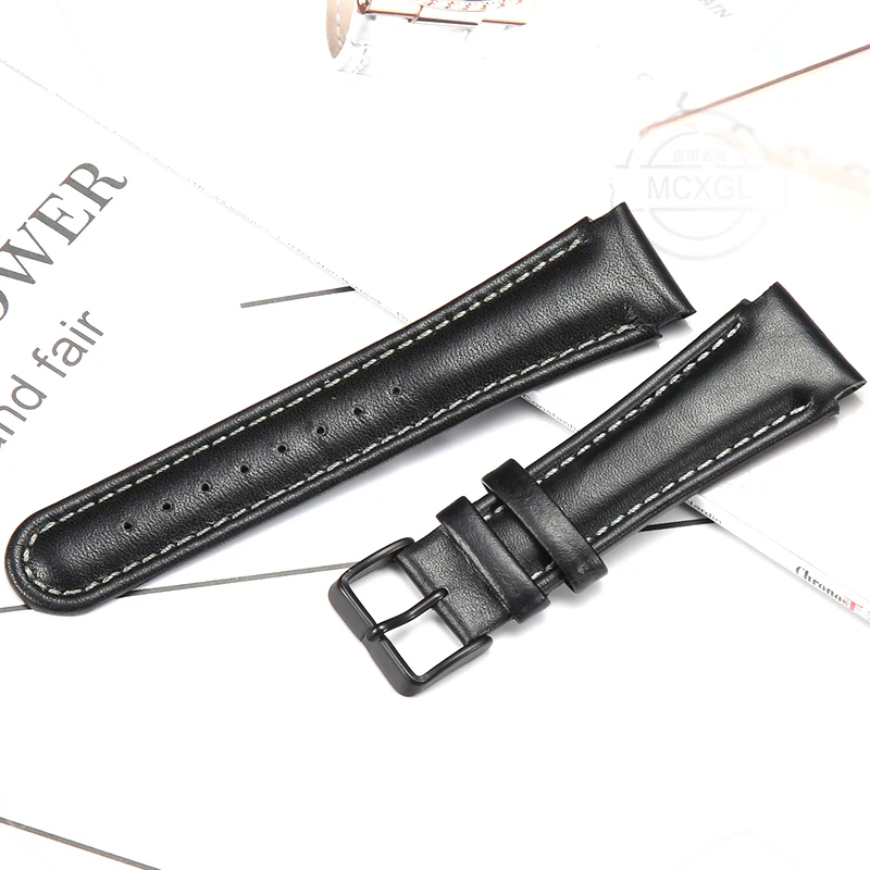 22mm Leather Watch band Suitable for Suunto X-Lander Military Watch Wrist Band Men's xlander Black Watch Accessories