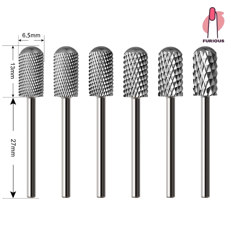 Cylinder Tungsten Steel Nail Drill Bit/Electric Nail  Manicure Removal Nails/ Polish Grinding Head Cuticle Nail Polishing Head 1