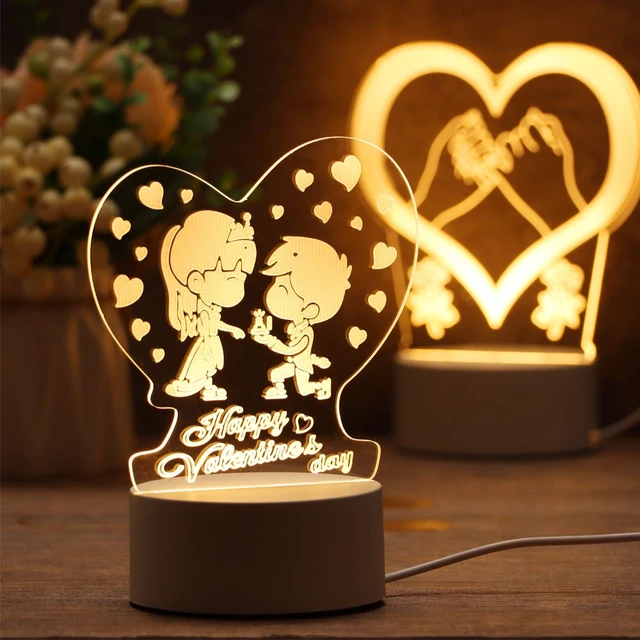 One Piece Light Painting Creative Night Light Birthday Gift Valentine's Day  Gift Atmosphere Good Things for Boyfriend - AliExpress