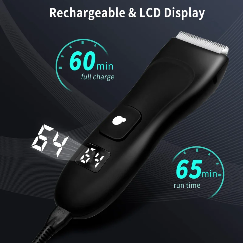Electric Body Groomer Groin Hair Trimmer for Men Safe Ball Shaver Pubic Hair Cutting Machine For Body Bikini Epilator Razor 3