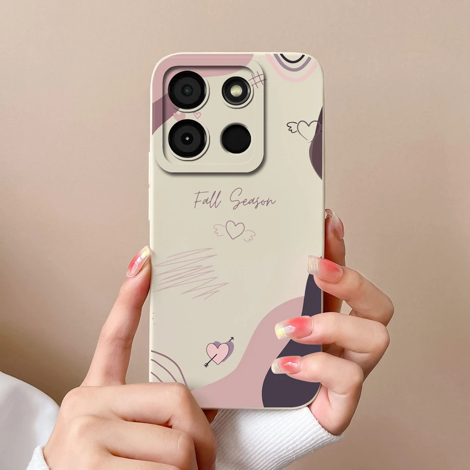 Funny Back Cover with Camera Protection - Soft Original Liquid Silicone Coque