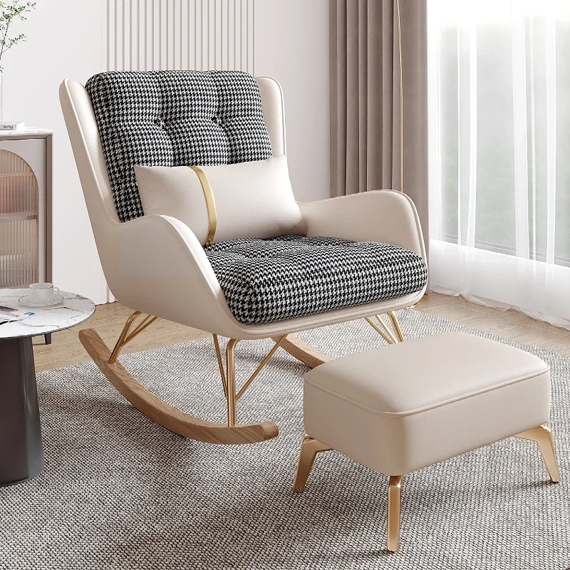 

Luxury Italian Chair Living Room Modern Leather Japanese Chair Back Support Office White Fotele Do Sypialni Lounge Furniture