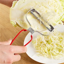 Wide Mouth Stainless Steel Cabbage Grater with Silicone Handle Vegetable Potato Shredder Peeler Slicer Cutter Kitchen Gadgets