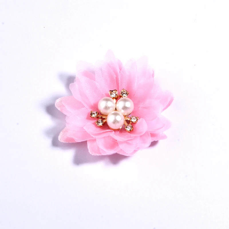 10pcs 5cm handgemachte DIY Stoff künstliche Blumen mit Stern Mitte für Hochzeits dekoration Kleidungs stück Schuhe Hüte Bastel projekte – Detail 2