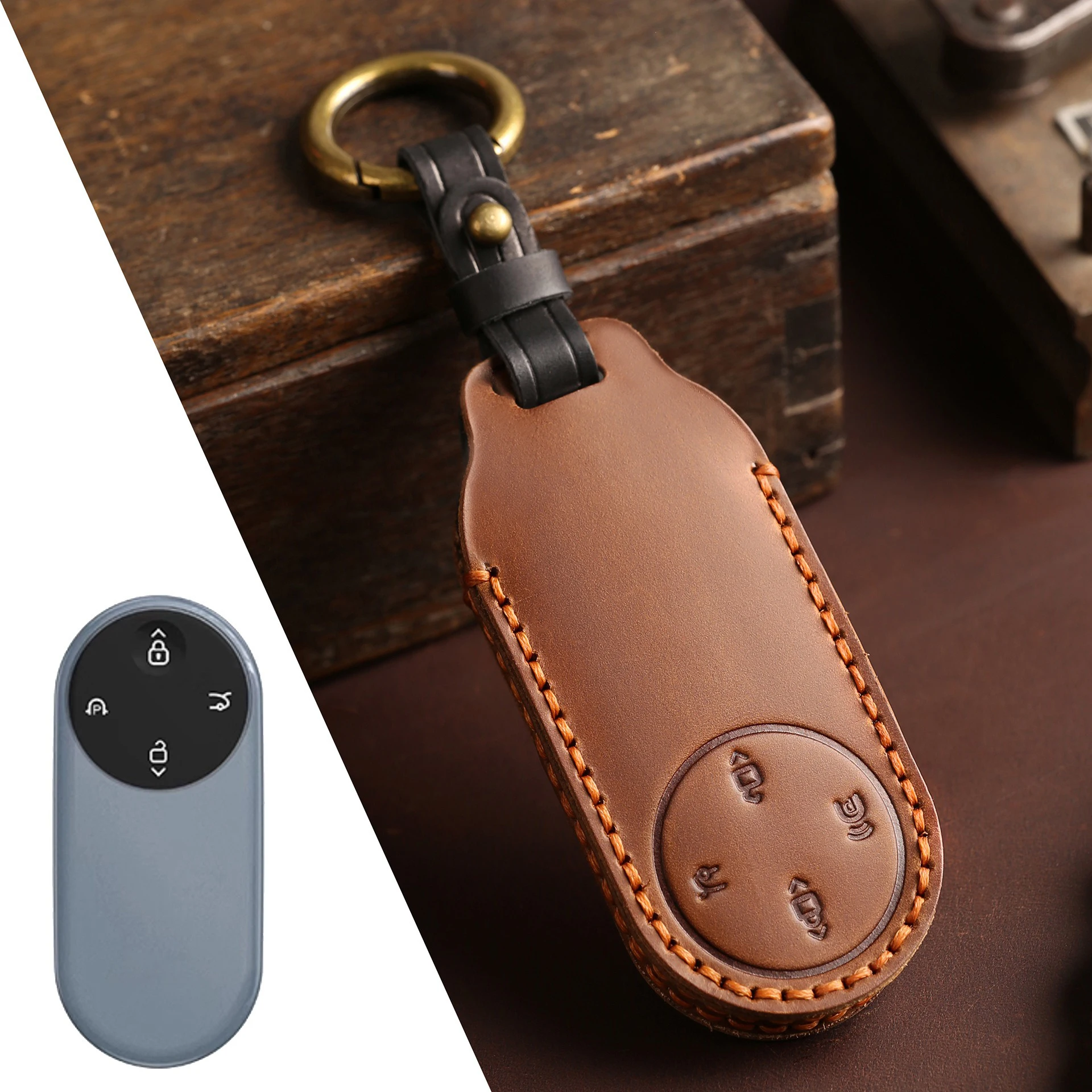 Premium Car Key Cover & Keychain Protector Accessories