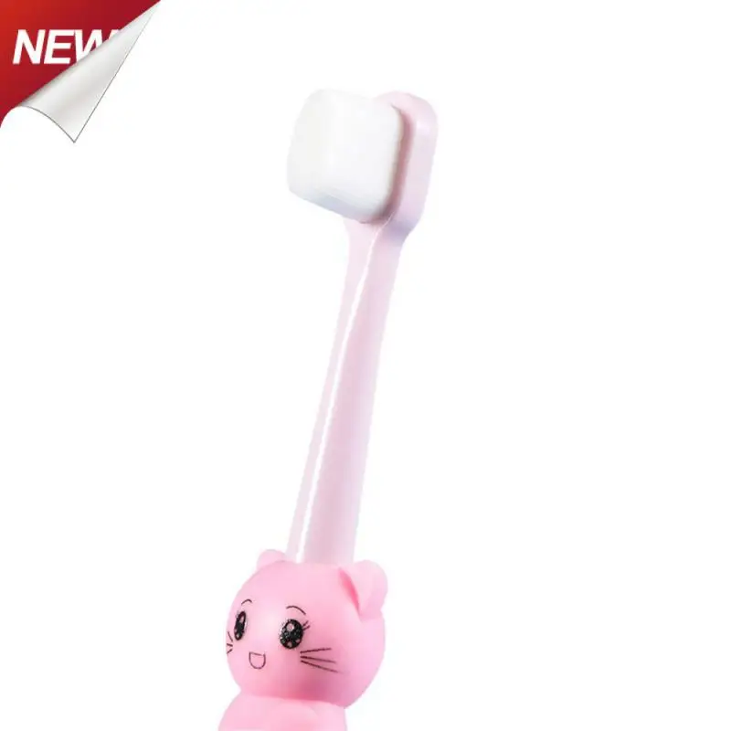 

Детская зубная щетка в виде милой кошки, детская зубная щетка для ухода за полостью рта, Мягкая Силиконовая зубная щетка, Детские предметы