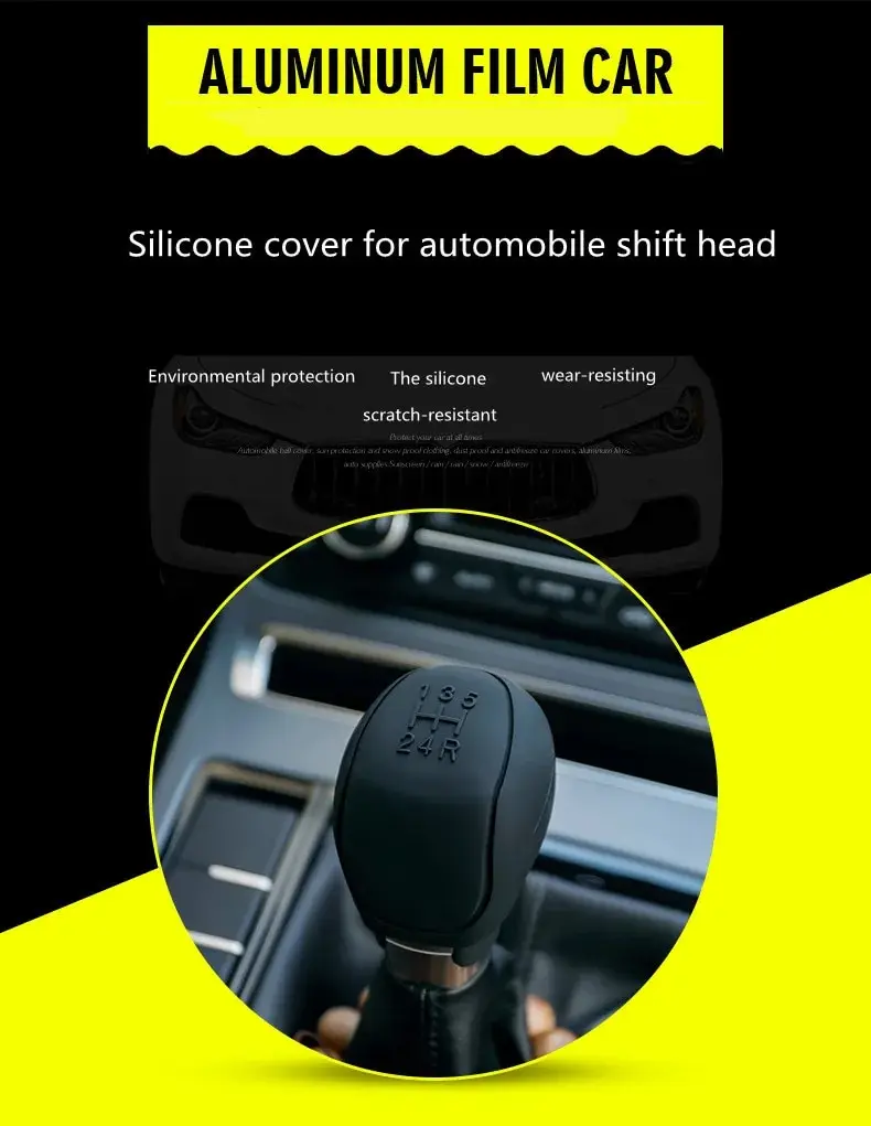 Car Manual Gear Silicone Gear Head Cover Handle Bobble Small Truck General Supplies gear head cover