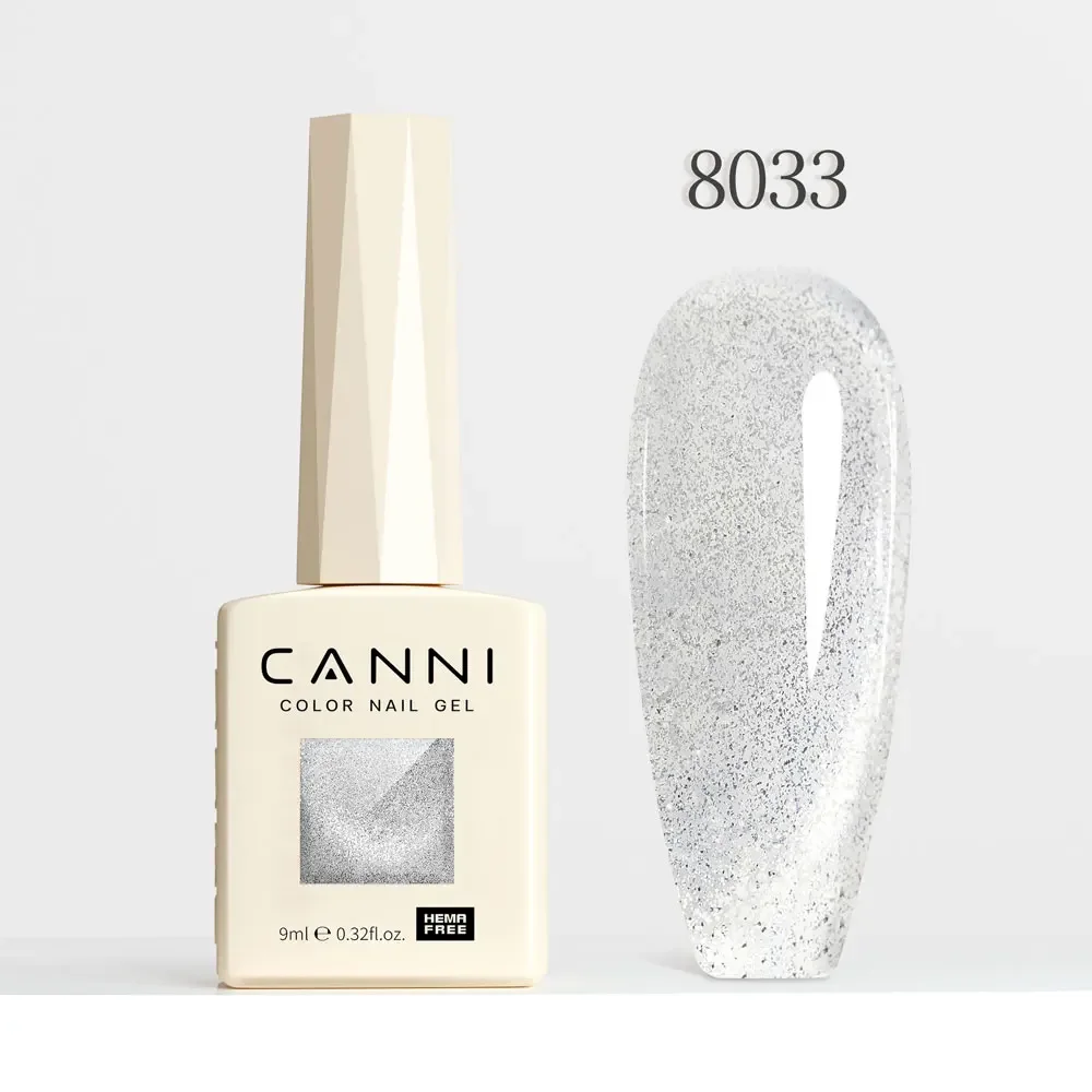 Holographic Glitter Gel Nail Polish – Sparkling Cat Eye Effect with Diamond Shine