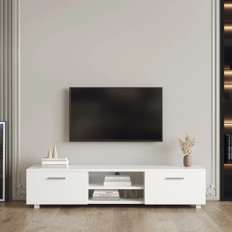 

White Luxury TV Stands Storage Media Console Drawer Living Room Cabinets Entertainment Center Muebles Para La Casa Furniture