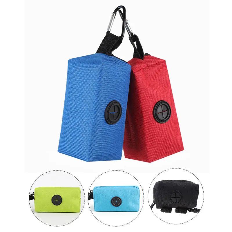 Pet Puppy Cats Pick Up Poop Bag Dispenser Portatile Dog Poop Waste Bag Holder Forniture Per Animali Domestici All'Aperto Organizzatori Di Sacchetti Di