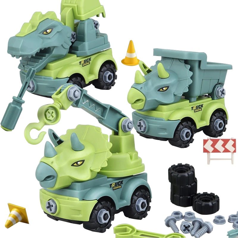 Transport Vehicles Excavators Dinosaurs Construction Toys Detachable And Self Loading Exercise Childrens Hands On Abilities
