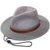 Summer Hat For Man Sun Hat Leisure Outdoor Mesh Formal Hat Breathable And Cool Women Seaside Holiday Wide Brim Sunshade StrawHat 3