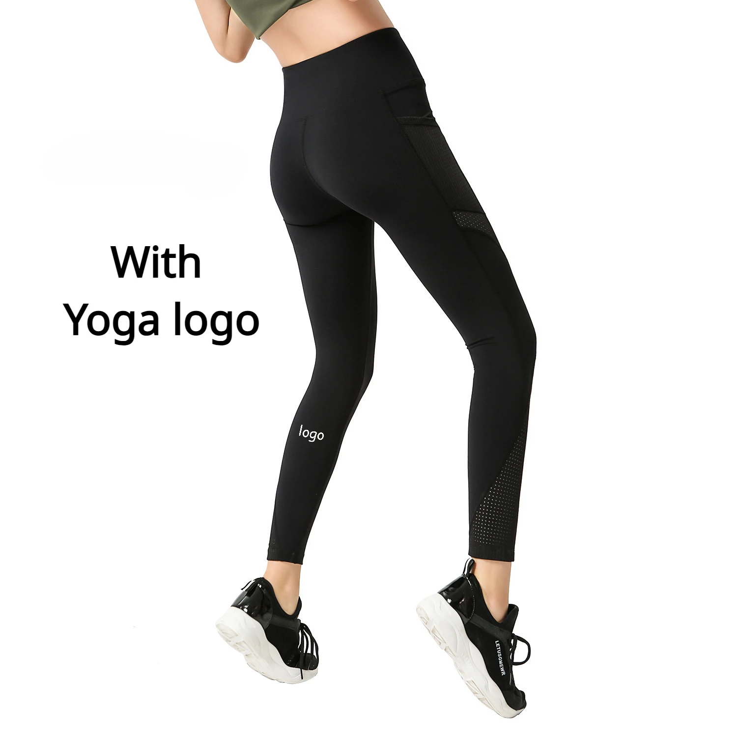 

Women Pants with Pocket Hollow Lifting Hip Running Sports Gym Workout Leggings Tight Fitness Pants Comfort Yoga Pants for Woman