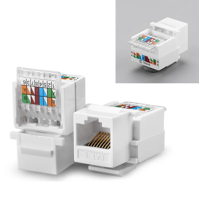 

1 шт. RJ45 Cat6 UTP Keystone гнездовой разъем соединитель Адаптер интернет-сеть Lan кабель