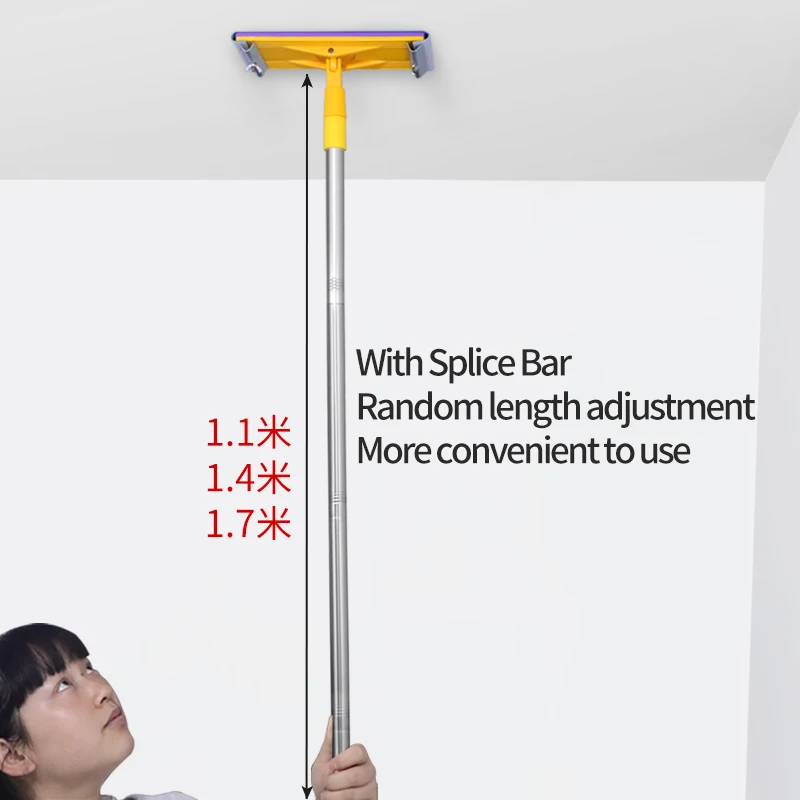 Wall Polishing Tool 1.1M 1.4M 1.7M Extension Rod 360 Degree Rotation Home Wall Sand Board Sander Tool