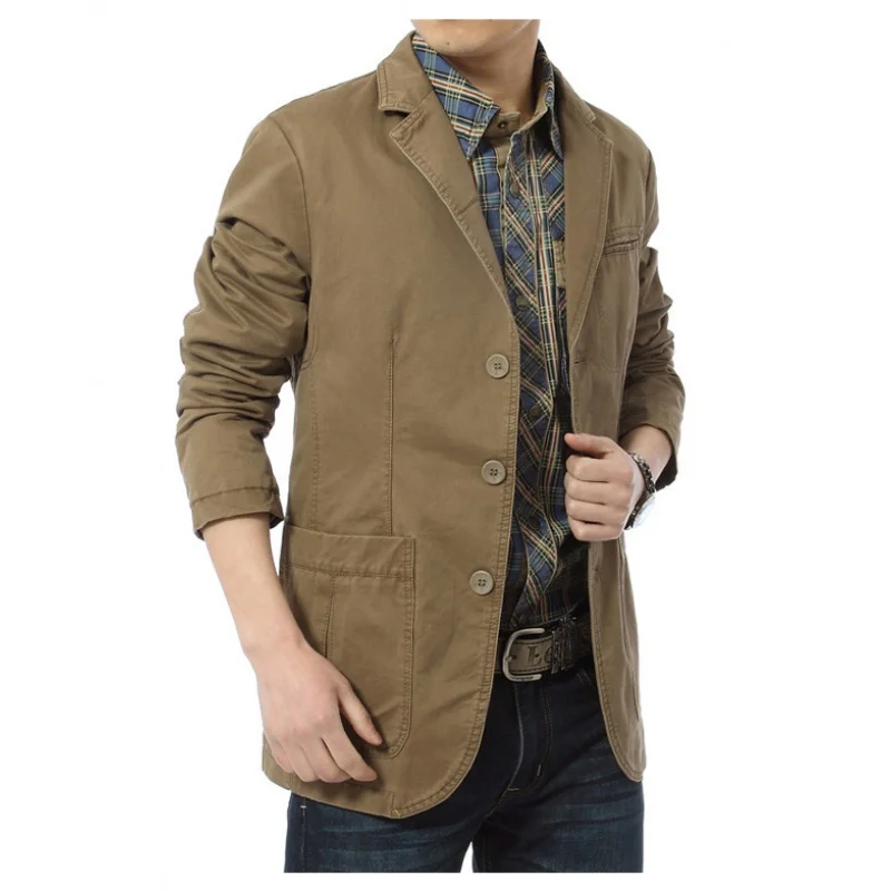 Men-s-Blazer-Elegant-Suit-Autumn-Winter-Outwear-for-Men-Casual-Cotton ...