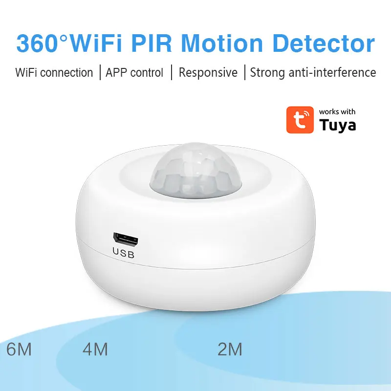 

Tuya WiFi Light + PIR Motion Sensor Smart Home Infrared Passive Detector Security Burglar Alarm Sensor Remote Via SmartLife App