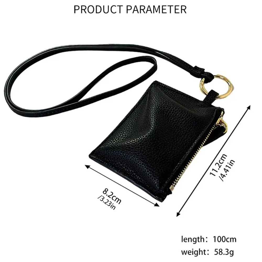 PU Leather Leopard Print Coin Purse Hanging Neck Shoulder Bag Mini Storage Bag Lipstick Earphone Pouch for coin purse