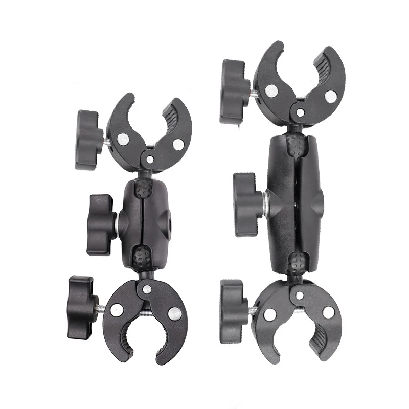 Double Clamp Camera Mount Magic Socket Arm Bracket Umbrella Pole Monitor Photography Reflector Studio Accessories