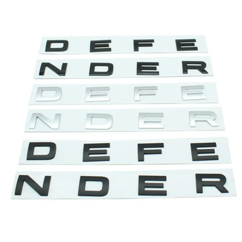 

DEFENDER letter badge car stickers for Land Rover new Defender front side door label accessories refit logo decoration decals