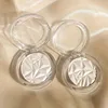 Monochrome Pearlescent Highlighter Powder Palette Diamond Glitter Brighten Face Contour Long Lasting Shimmer High Gloss Powder 5
