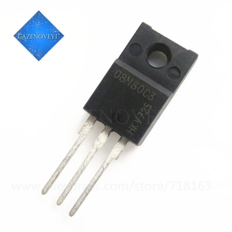 

5pcs/lot SPA08N80C3 08N80C3 TO-220F In Stock