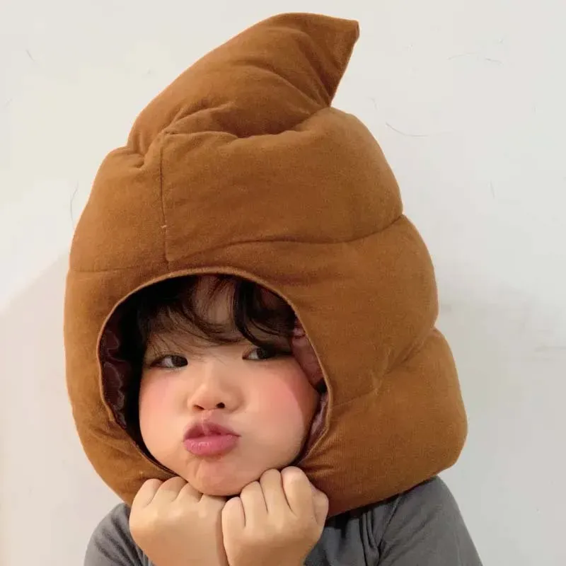 Cute and funny poop headband cartoon poop hat