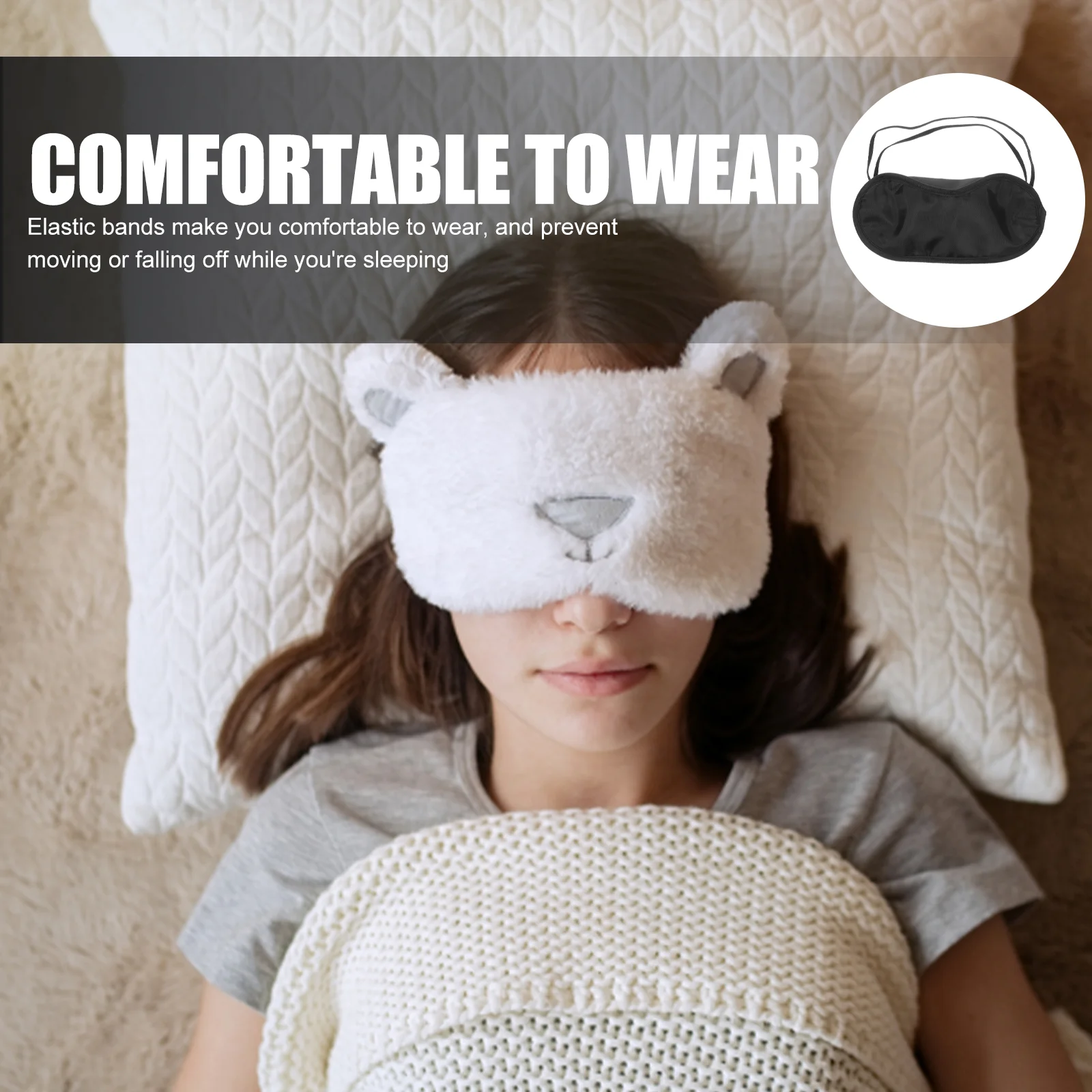 10 Pcs Mens Eye Mask Goggles Eyeshadow Reusable to Sleep Polyester Blindfolds Man 2