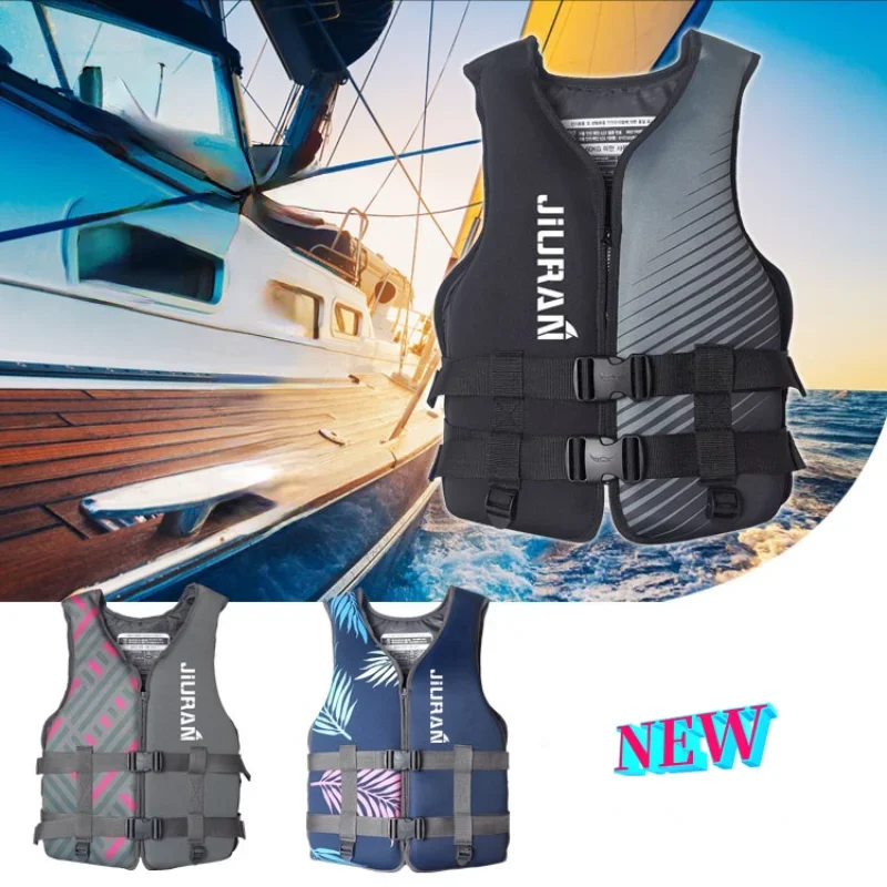 

Outdoor Rafting Neoprene Life Jacket for Children and Adult Swimming Snorkeling Wear Fishing Kayaking Boatin Suit For 40-110kg