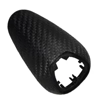 Car Shift Knob Head Cover Trim for BMW M2 F87 M3 F80 M4 F82 F83 M5 F10 Woven Carbon Fiber 2
