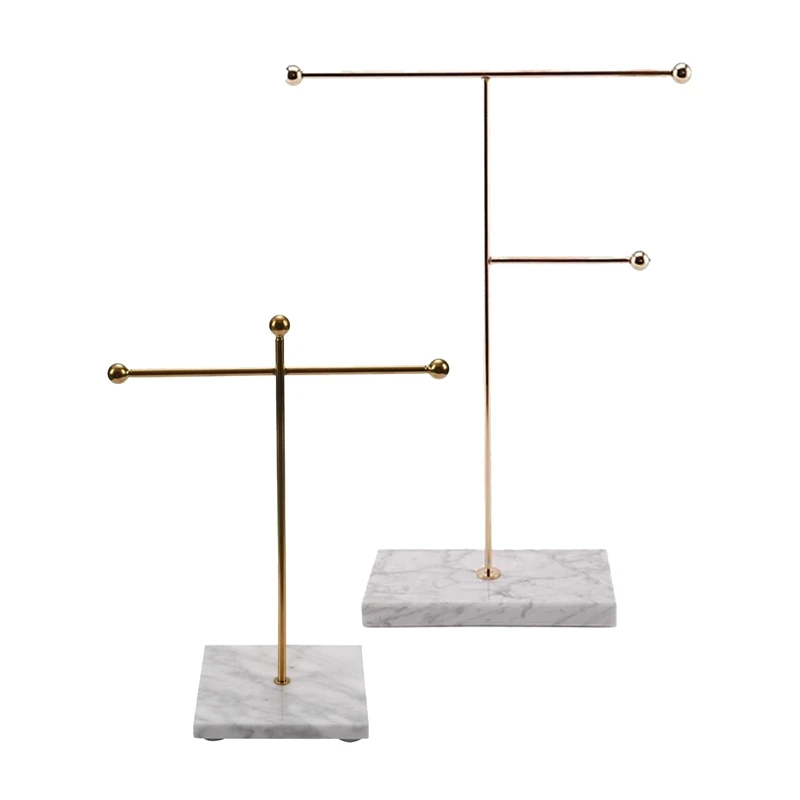 

Подставка для ювелирных изделий под мрамор, подставка для золотых ювелирных изделий, подставка для ожерелья, подставка для ювелирных изделий, подставка для сережек, подставка для браслета, 2 шт.