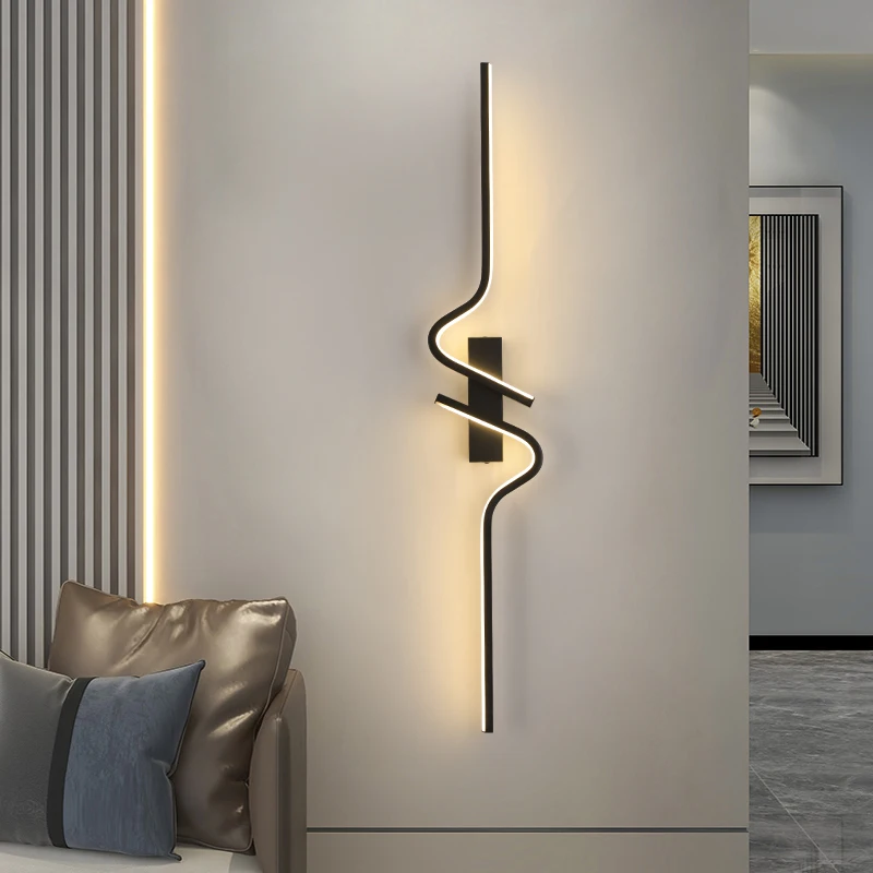 Nordic Minimalist LED Wall Lamp for Bedroom and Study