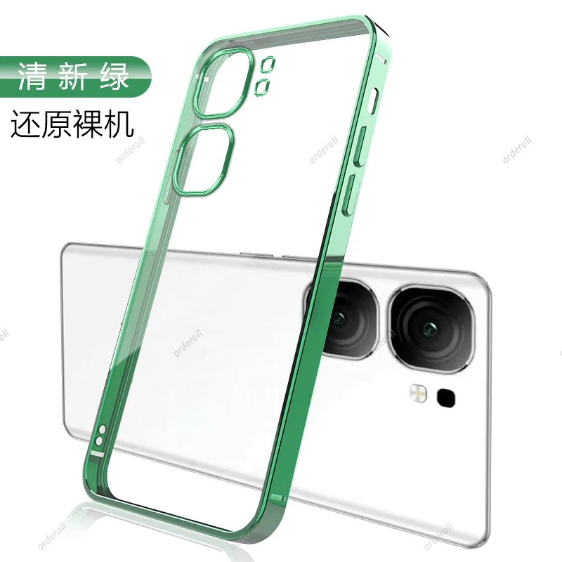 For VIVO IQOO Neo 9 Pro Case Luxury Electroplated Transparent Soft