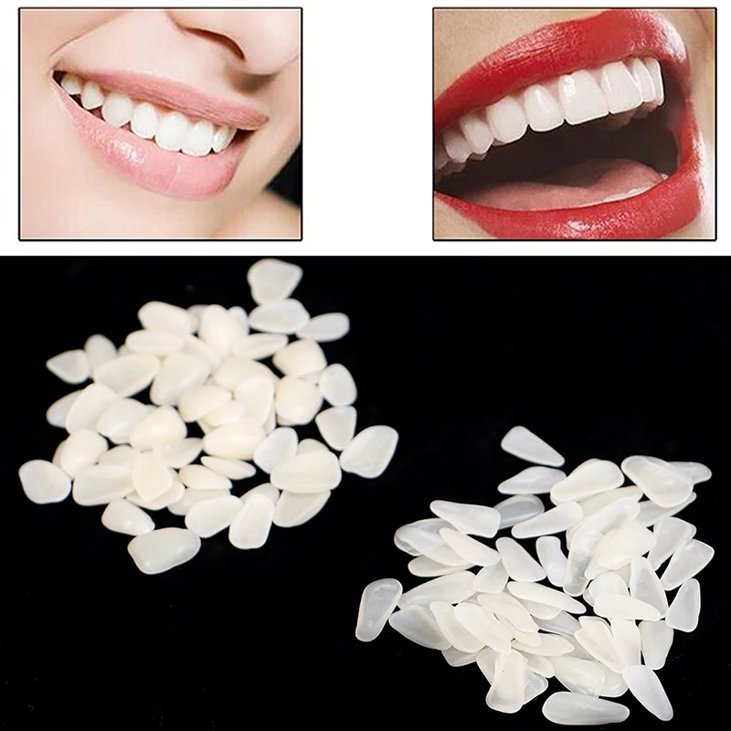 

60PC (No Glue)Dental Ultra-Thin Whitening Veneers Resin Porcelain Materials Temporary Teeth Upper Anterior Whitening Dental Film