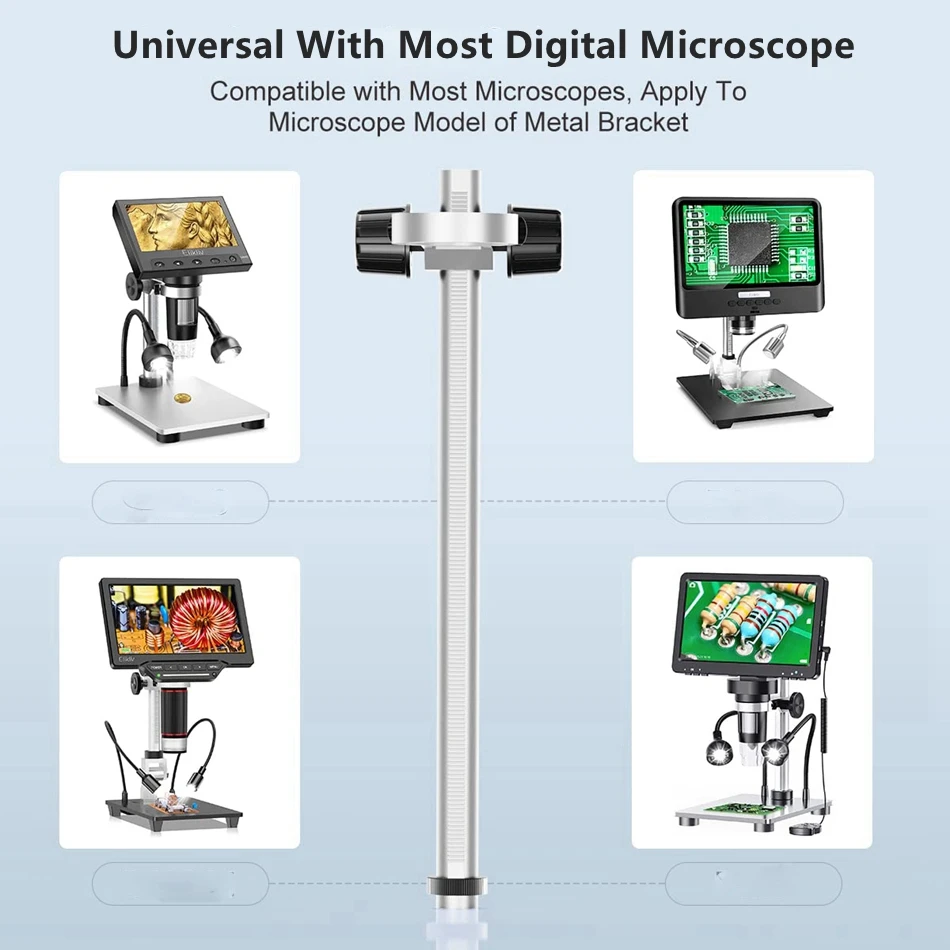10 Inch Adjustable Stand Holder lifting bracket For Digital Microscope Universal Aluminum Alloy Support Magnifier Bracket microscope arm stand